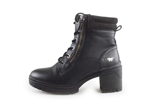 Mustang Veterboots in maat 38 Zwart | 10% extra korting, Kleding | Dames, Schoenen, Zwart, Zo goed als nieuw, Overige typen, Verzenden