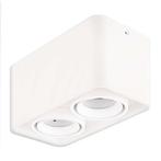 Ledisons GU10-opbouwarmatuur Lombardo wit dubbel, Nieuw