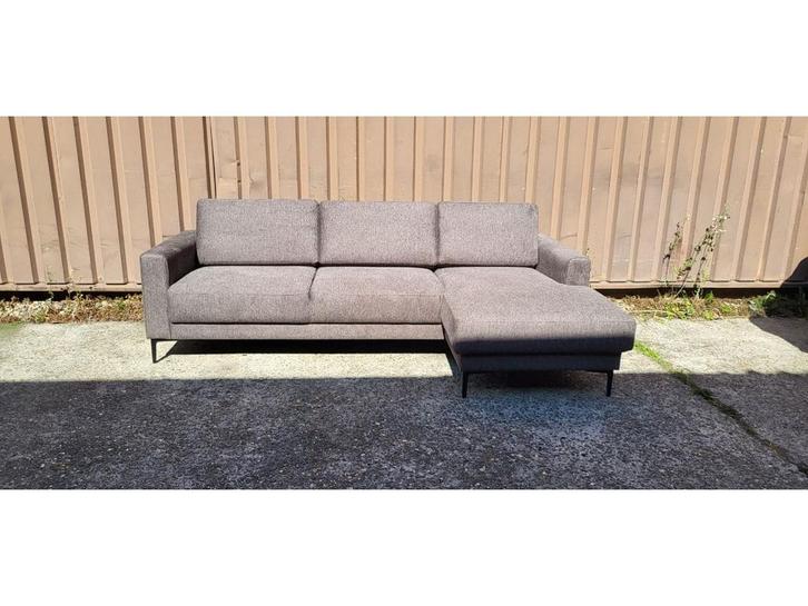 Brecia chaise longue grijs / antraciet, Huis en Inrichting, Banken | Bankstellen, Nieuw, Ophalen of Verzenden