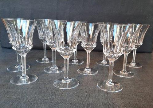 Val Saint Lambert - Wijnglas (12) - Poitiers - Kristal, Antiek en Kunst, Antiek | Meubels | Tafels