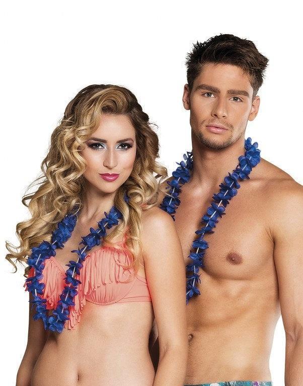 Blauwe Hawaii Slinger, Kleding | Dames, Carnavalskleding en Feestkleding, Verzenden