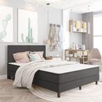 vidaXL Boxspringframe stof grijs 160x200 cm, Verzenden, 200 cm, 160 cm, Nieuw