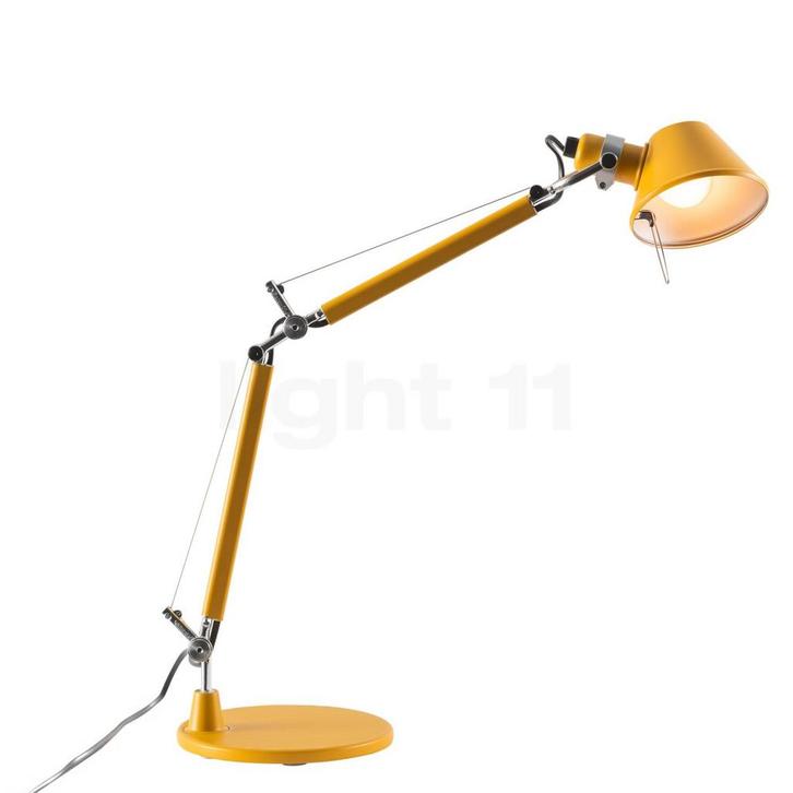 Artemide Tolomeo Micro Tavolo, geelÂ - met lampvoet, Huis en Inrichting, Lampen | Tafellampen, Nieuw, Verzenden