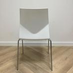 Four Design stapelstoel, wit - chroom, Huis en Inrichting, Stoelen, Ophalen of Verzenden, Gebruikt, Stof, Eén