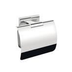 Toiletrolhouder Sapho Olymp 12.5x7.8 cm met Klep Chroom, Ophalen of Verzenden, Nieuw, Chroom, Bad