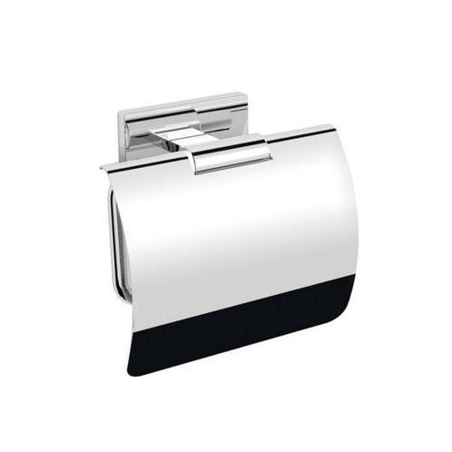Toiletrolhouder Sapho Olymp 12.5x7.8 cm met Klep Chroom, Doe-het-zelf en Verbouw, Sanitair, Bad, Nieuw, Chroom, Ophalen of Verzenden