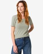 HEMA Dames T-shirt basic o-neck groen, Verzenden, Nieuw