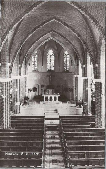 MAASLAND - R. K. Kerk, Verzamelen, Ansichtkaarten | Nederland, Verzenden