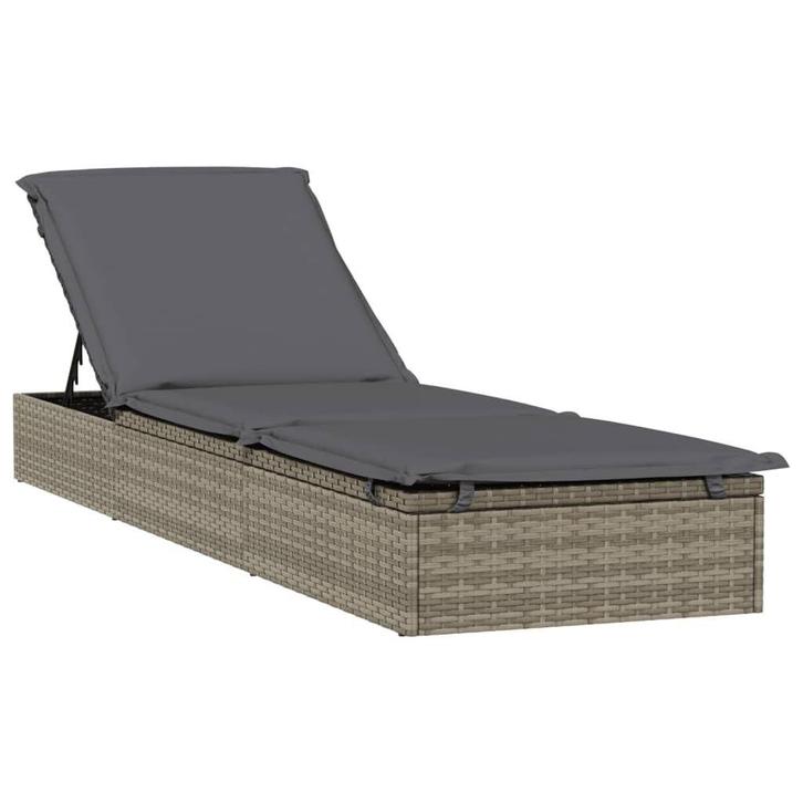 Relaxstoel pe-rattan grijs | retourdeal 47% korting, Huis en Inrichting, Stoelen, Grijs, Nieuw, Riet of Rotan, Ophalen of Verzenden