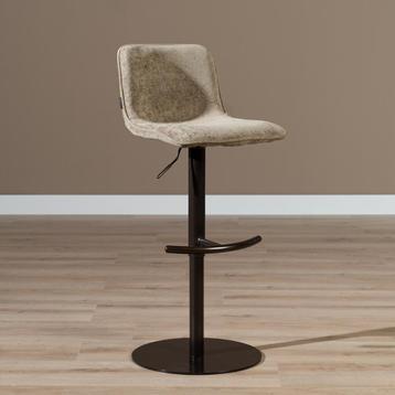 40% Korting: Velvet barkruk Jack taupe 60-82 cm beschikbaar voor biedingen