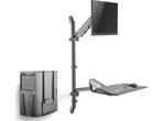 Zit Sta Werkplek Wandmontage - Monitorbeugel Toetsenbord, Verzenden, Nieuw, VDD Gaming