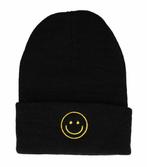 Beanie Muts Smiley Zwart, Kleding | Dames, Nieuw