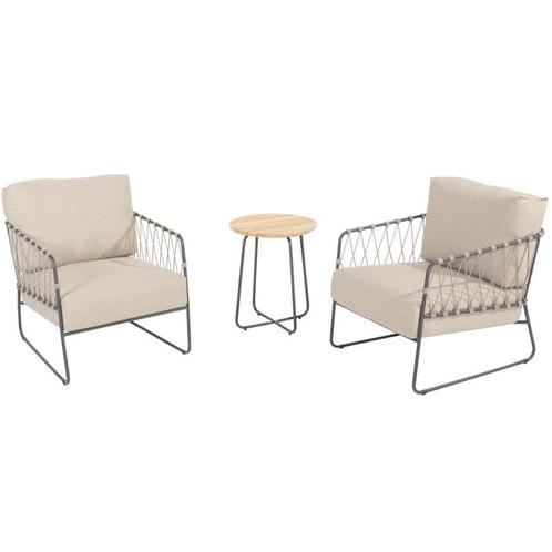 Prego lounge balkonset 3 delig rope taupe Taste 4SO, Tuin en Terras, Tuinsets en Loungesets, Nieuw, Ophalen of Verzenden