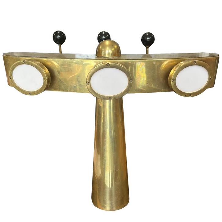 Occasion - Tapzuil totem 3-kraans messing, Zakelijke goederen, Horeca | Overige, Ophalen of Verzenden