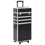 vidaXL Make-up trolley aluminium zwart met, Verzenden, Nieuw, Zwart