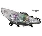 PEUGEOT 207 CC, 2006-2009 - KOPLAMP, TYC, H7 + H7 + H1, e..., Auto-onderdelen, Verlichting, Verzenden, Nieuw, Peugeot