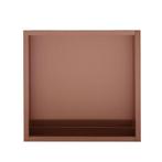 Inbouwnis Sanilux Napo Wand 30x30x7 cm Brons, Ophalen of Verzenden, Nieuw, Bad