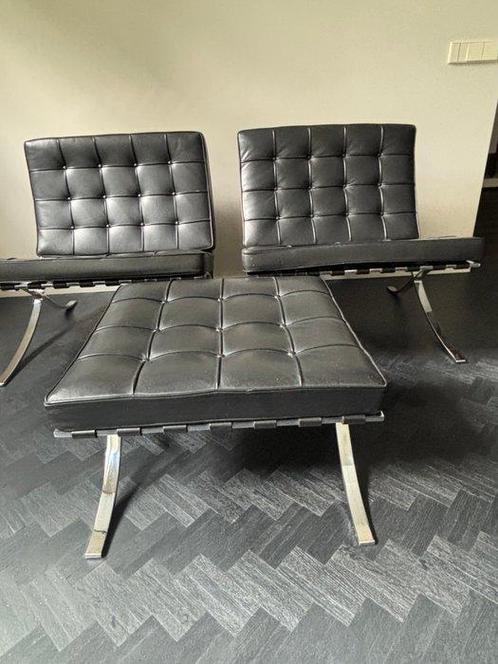 Knoll - Ludwig Mies van der Rohe - Loungestoel met, Antiek en Kunst, Kunst | Designobjecten