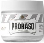 PRORASO WHITE PRE-SHAVE CREME GREEN TEA AND OATMEAL POT 10.., Verzenden, Nieuw