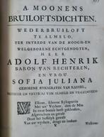 Arnold Moonen - Poëzy - 1700, Antiek en Kunst, Antiek | Boeken en Bijbels