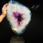 PREMIUM - Amethist op standaard XXL Plak - Hoogte: 460 mm -