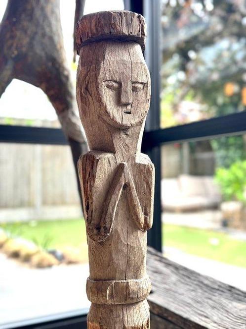 Janus (dubbelzijdig) voorouderfiguur sjamaan - 93 cm, 4,6 kg, Antiek en Kunst, Kunst | Niet-Westerse kunst
