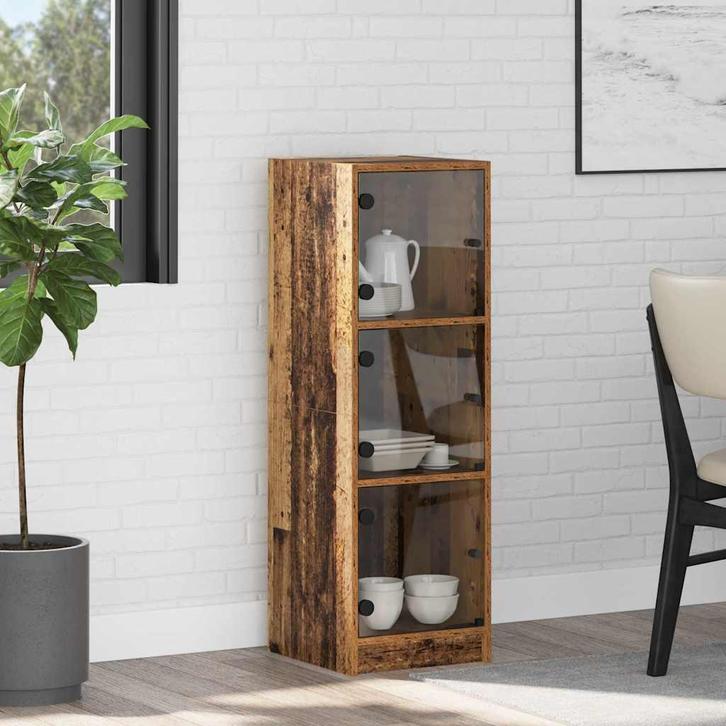 vidaXL Highboard Oud Hout 35 x 37 x 109 cm Bewerkt hout, Huis en Inrichting, Kasten | Buffetkasten, Nieuw, Minder dan 50 cm, Overige houtsoorten