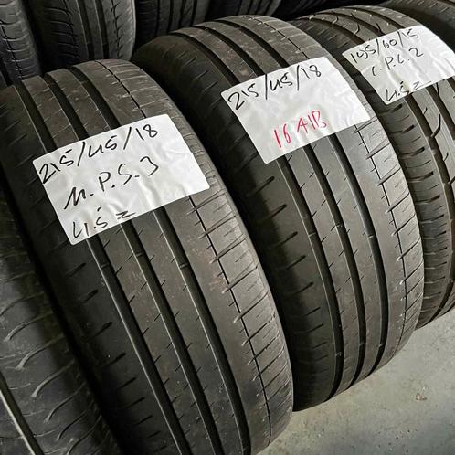2 x Michelin Pilot Sport 3 215-45-18 Zomerbanden 4,5mm, Auto-onderdelen, Banden en Velgen, 18 inch, Zomerbanden, 215 mm, Personenwagen