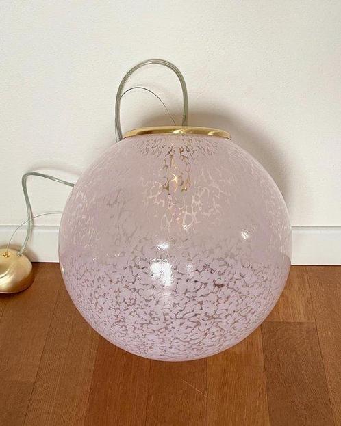 MIMU interior - Kroonluchter - ROZE DROPS Murano-lamp - Glas, Antiek en Kunst, Antiek | Lampen