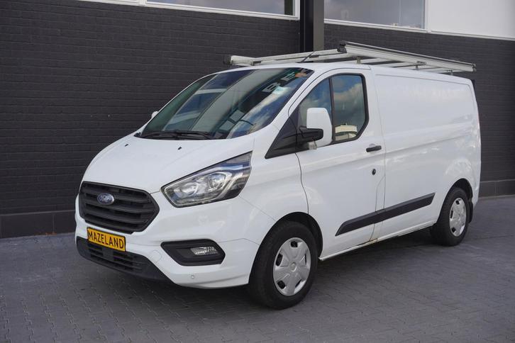 Ford Transit Custom 2.0 TDCI EURO 6, Auto's, Bestelauto's, Dealer onderhouden, Lease, Zwart, Handgeschakeld, Financial lease, Wit
