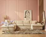 MySofa Teddy U-bank Ribstof - Beige, Huis en Inrichting, Banken | Bankstellen, Ophalen of Verzenden, Nieuw