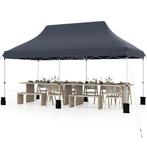 2dekans | Coast Uitschuifbare Partytent 300 x 600 cm Zwart –, Ophalen of Verzenden, Zo goed als nieuw