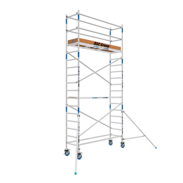 ASC Rolsteiger 75 x 6.2 mtr werkhoogte, Doe-het-zelf en Verbouw, Steigers, Rolsteiger of Kamersteiger, Nieuw, 5 meter of hoger