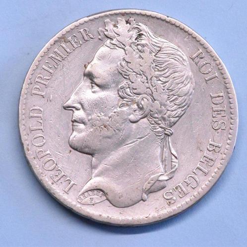 België. Leopold I. 5 Francs 1833 Positie A (Zonder, Postzegels en Munten, Munten | Nederland