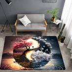 Yin Yang en Kleurrijke Boom Vloerkleed (80 cm x 120 cm), Nieuw, Verzenden
