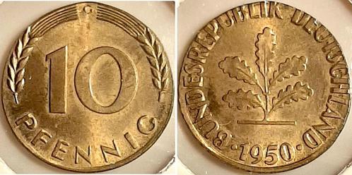 Duitsland 10 Pfennig 1950g auf 5 Pfennig Rohling, Postzegels en Munten, Munten | Europa | Niet-Euromunten, Verzenden