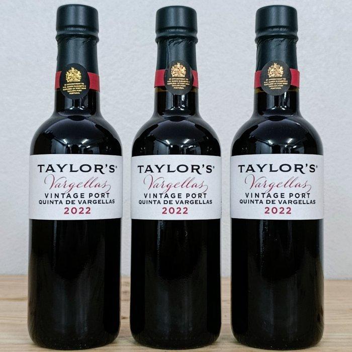 2022 Taylors Quinta de Vargellas - Vintage Port - Porto - 3, Verzamelen, Wijnen