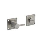 WC slot vierkant 42x42x2mm geborsteld RVS, Ophalen of Verzenden, Nieuw, Rvs, Slot