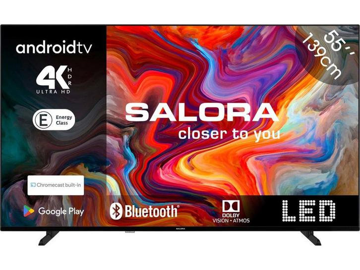 Salora SMART55TV - 55 inch - 4K Ultra HD - Smart TV - LED, Audio, Tv en Foto, Televisies, Nieuw, Verzenden