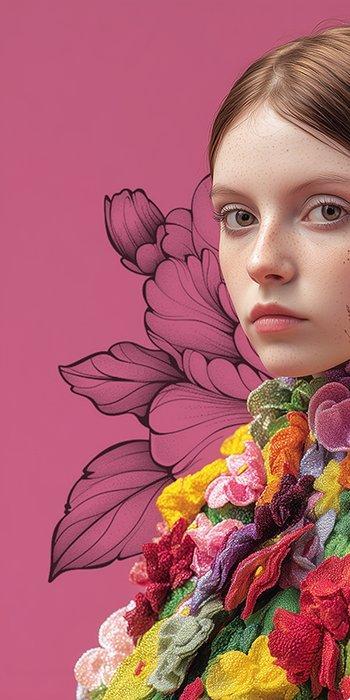 5YE - Flower in light pink, Antiek en Kunst, Kunst | Designobjecten