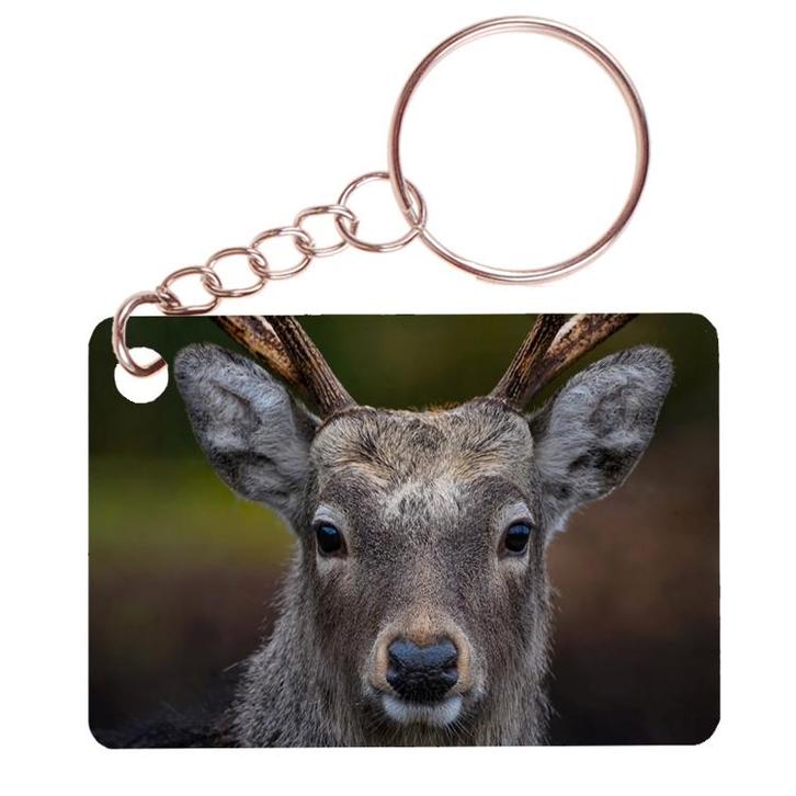 Sleutelhanger 6x4cm - Hert - Close up NIEUW, Verzamelen, Sleutelhangers, Nieuw, Ophalen of Verzenden