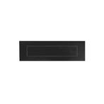 Briefplaat rechthoek geveerd 300x80mm - zwart, Verzenden, Nieuw