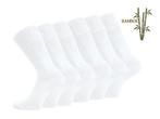 6 paar SQOTTON® Bamboe sokken - Naadloos - Wit, Verzenden, Nieuw
