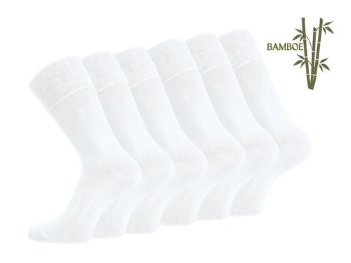 6 paar SQOTTON® Bamboe sokken - Naadloos - Wit, Kleding | Heren, Sokken en Kousen, Verzenden