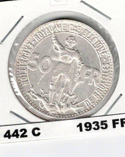 België. Leopold III. 50 Francs 1935FR morin 442C uitstekende, Postzegels en Munten, Munten | Nederland