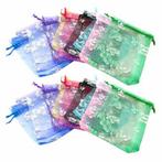 Fako Bijoux® - Organza Zakjes - 7x9cm - Vlinders Print - Mix, Verzenden, Nieuw