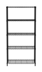 Opbergrek Met 5 Schappen, Hendi, Zwart, 910x455x(h)1830mm, Ophalen of Verzenden, Nieuw in verpakking