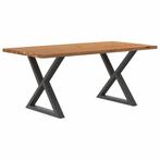 vidaXL Eettafel rechthoekig 180x90x74 cm massief eikenhout, Huis en Inrichting, Tafels | Eettafels, Verzenden, Nieuw