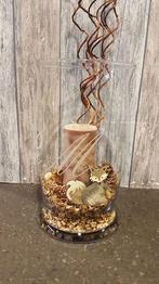 Houten Vosjes met bontje assorti 2 stuks, Ophalen of Verzenden, Nieuw