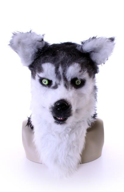 Masker Wolf Husky Lichtgevende Ogen en Bewegende Mond Hond G, Kleding | Heren, Carnavalskleding en Feestkleding, Nieuw, Carnaval